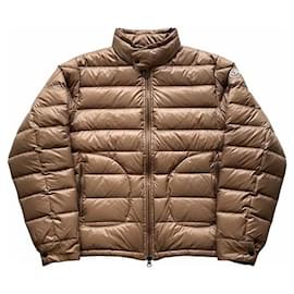 Moncler Beige Down Jacket Beige Light brown