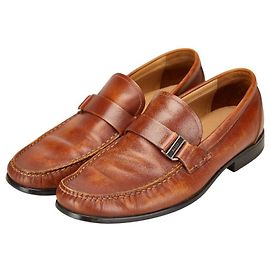 Bottines de bureau en cuir Bally Marron
