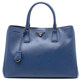 Prada Blue Large Saffiano Lux Galleria Tote Blue