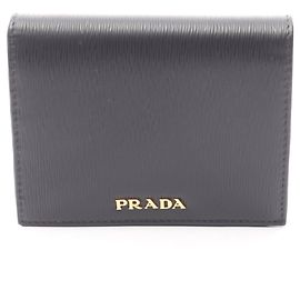Prada Vitello Move Bifold Wallet Black Other