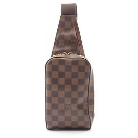 Bolsa de cintura Geronimos Louis Vuitton Marrom Damier ebene
