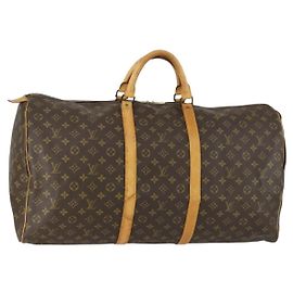 Louis Vuitton Keepall Bag Monogram Canvas 60 Brown