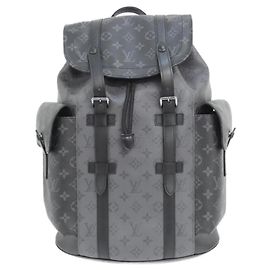 Mochila Christopher MM Monogram Eclipse Reverse da Louis Vuitton Preto