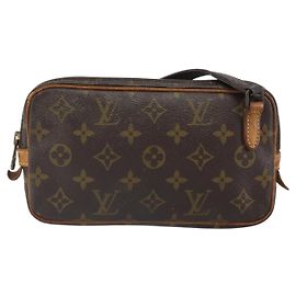 Pochette Marly Bandouliere Louis Vuitton Monogram Canvas medium Marron