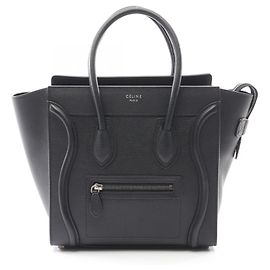 Céline Sac cabas micro shopper Luggage Celine Noir