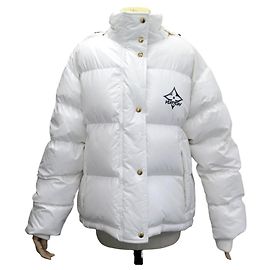 NEW LOUIS VUITTON HOODED PUFFER JACKET 38 M 1AC4JE COAT White