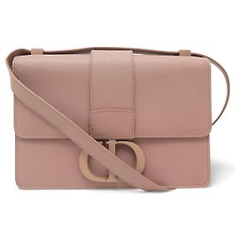 NOVO SACO DIOR 30 MONTAIGNE MM COURO TEXTURIZADO ROSA COM ALÇA Rosa