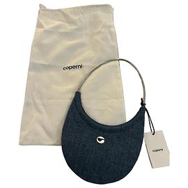 Bolsa de ombro Coperni em jeans azul Azul