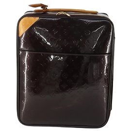 Mala Pegase Louis Vuitton Monogram Vernis 45 Marrom