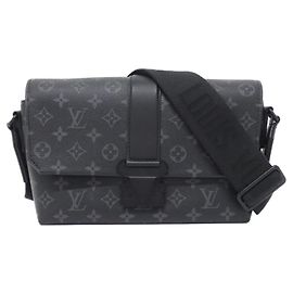 Louis Vuitton Monogram Eclipse S-Cape Umhängetasche Schwarz Monogramm