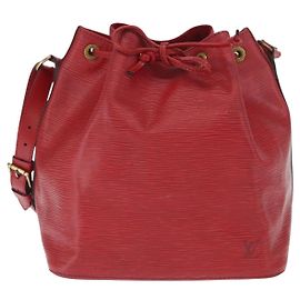 Louis Vuitton Petit Noe Epi Leather Medium Red