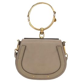 Chloé Bolsa transversal Chloe Nile em couro pequena Bege