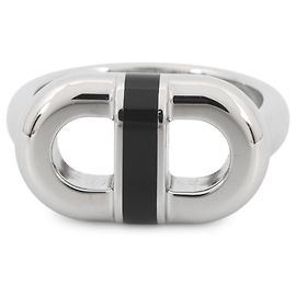 Hermès Maillon Ring in Black Black