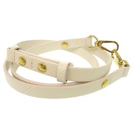 Louis Vuitton Epi Leather Shoulder Strap White Golden
