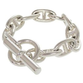 Hermès Bracciale charm Chaine d'Ancre GM 11 link Hermes Argento