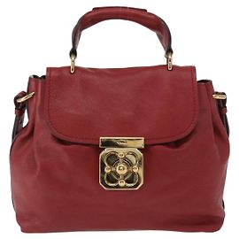 Chloé Borsa a tracolla convertibile in pelle media Chloe Elsie Rosso