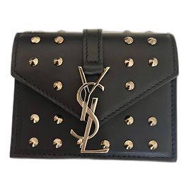Bolsa Saint Laurent Candy Preta de Couro Preto