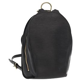 LOUIS VUITTON Epi Mabillon Backpack Black M52232 LV Auth 161498 Black