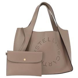 Autre Marque Sac à main Stella MacCartney en polyester beige Auth 160134 Beige