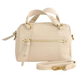 Jerome Dreyfuss Bolsa de ombro de couro bege Bege