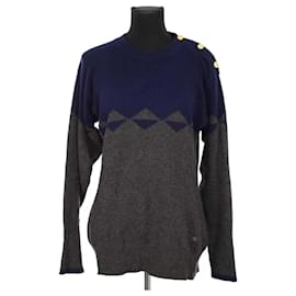 Chanel Anthrazit Cashmere Pullover Anthrazitgrau