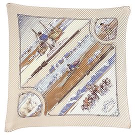 Bufanda plisada CRONLAND de Hermès Multicolor Beige