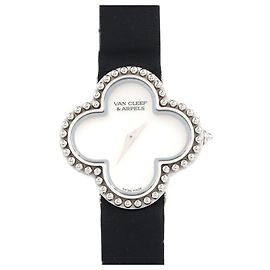 Orologio al quarzo in oro bianco Van Cleef & Arpels Alhambra Altro