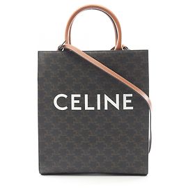 Céline Sac cabas vertical Triomphe petit modèle Celine Marron Noir