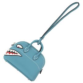 Hermès Hermes Bolide Shark Bag Charm Blue