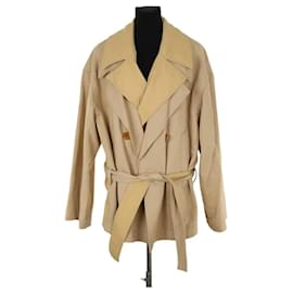 Lemaire Abrigo de Algodón Beige Beige