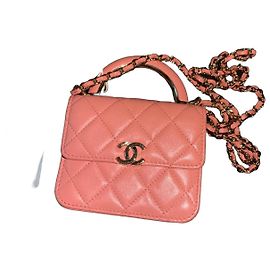 Sac Chanel mini trendy CC rose Rose