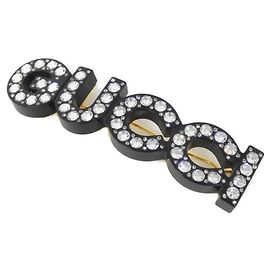 Fermaglio Gucci 657510 I6325 in Nero e Oro Nero D'oro
