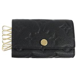 Louis Vuitton Monogram Empreinte Key Case Black