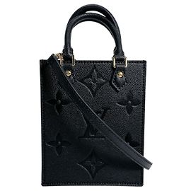 Borsa a Spalla Petite Sac Plat Monogramma Louis Vuitton Nero