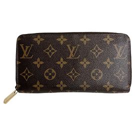Cartera Zippy Louis Vuitton Castaño