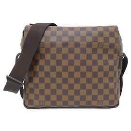 Louis Vuitton Naviglio Damier Shoulder Bag Metallic Bronze