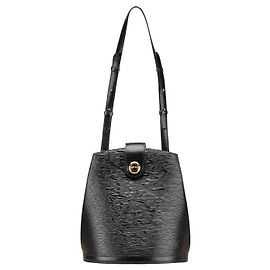 Sac à épaule Cluny en cuir Epi Louis Vuitton Noir