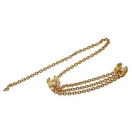 Cinturón de Cadena Matelassé Coco Mark de Chanel Dorado