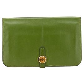 Portefeuille Dogon Swift Hermès Vert