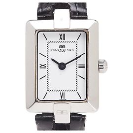 Balenciaga Quarz aus Edelstahl Silber