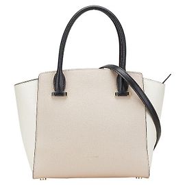 Bolsa de couro 2 em 1 Kate Spade Preto Rosa Branco