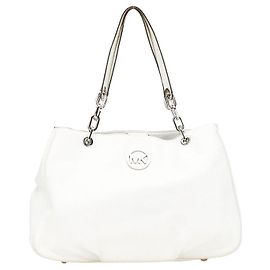 Michael Kors Leather Tote Bag White