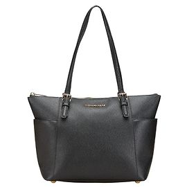 Michael Kors JET SET Leather Tote Bag Black