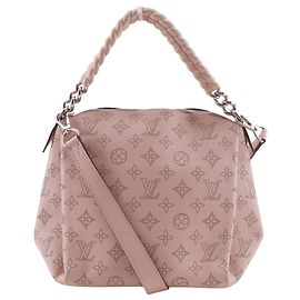 Bolsa de Ombro Babylon Chain BB da Louis Vuitton Rosa Outro