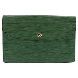 Bolsa Clutch Montaigne 27 da Louis Vuitton Outro Verde