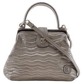 Bolsa de couro bronze Bally Bronze