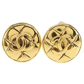 Orecchini vintage a clip Coco Mark di Chanel D'oro