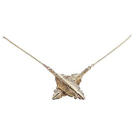 Chloé Collier en strass motif feuille Chloe Doré