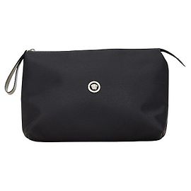 Clutch de couro nylon Medusa da Versace Preto