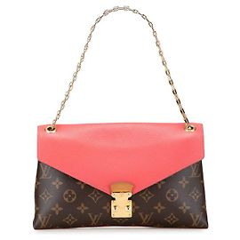 Borsa a Spalla Pallas Monogram Louis Vuitton Marrone Altro